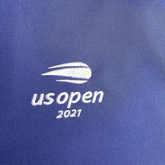 Zero Restriction 1/4 Zip Pullover Mens XXL 2XL US Open 2021 Tennis Blue Logo - Picture 4 of 14
